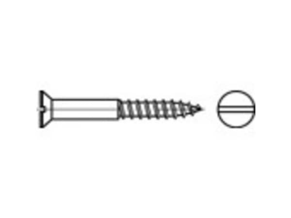 TOOLCRAFT TO-5446878 Senkkaruuvit 2,5 mm 30 mm Neliö DIN 97 Messinki 500 kpl