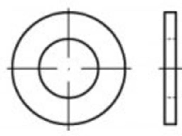 Aluslevy 10,5 mm DIN 125 500 kpl TOOLCRAFT TO-5447352
