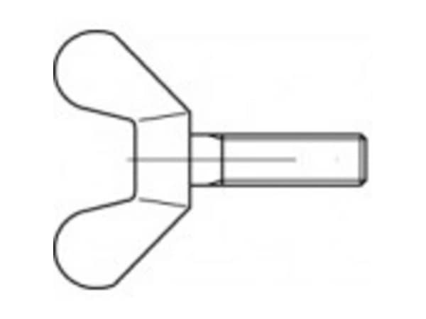 TOOLCRAFT TO-5447469 Vingeskrue M5 16 mm DIN 316 Messing 100 stk