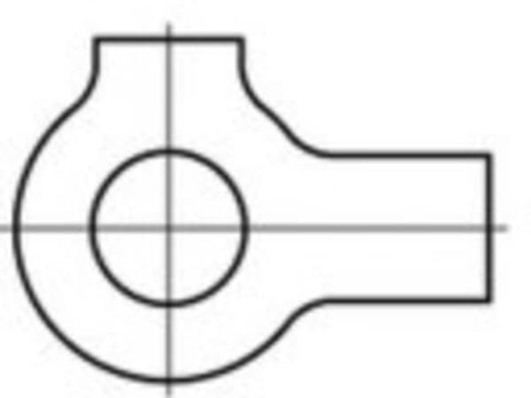 Aluslevy 25 mm DIN 463 Messinki 25 kpl TOOLCRAFT TO-5447841