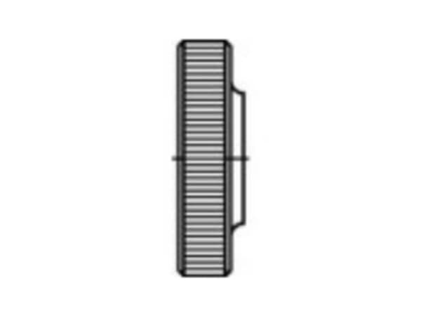 TOOLCRAFT TO-5447955 Fingermøtrikker M10 DIN 467 Messing 10 stk