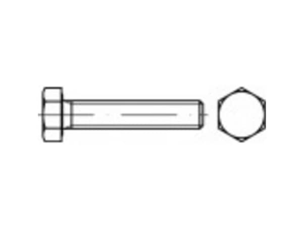 TOOLCRAFT TO-5449476 Sexkantsskruvar M6 40 mm Utvändig sexkant DIN 933 Mässing 100 st
