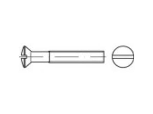 TOOLCRAFT TO-5450862 Senkkaruuvit M5 16 mm Kiinnitys DIN 964 Messinki Sinkitty kromattu 200 kpl