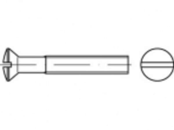 TOOLCRAFT TO-5452851 Sänkt skruv med lågt huvud M4 25 mm Thumb ISO 2010 Mässing Förnicklad 200 st