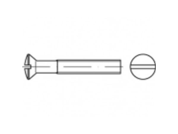 TOOLCRAFT TO-5452854 Senkkaruuvit M4 30 mm Peukalo ISO 2010 Messinki niklattu 200 kpl