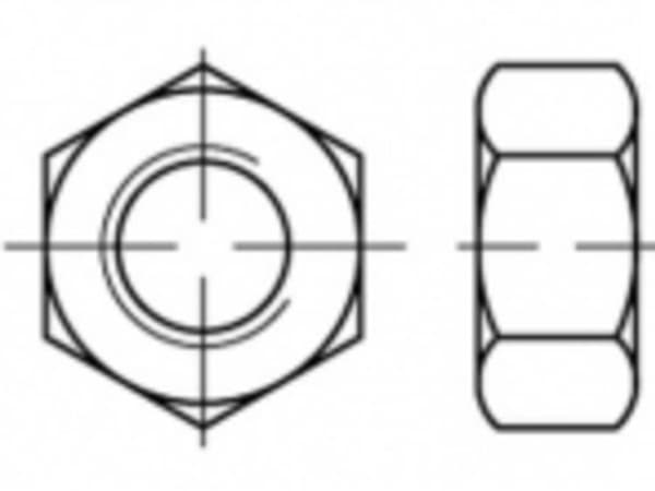 TOOLCRAFT TO-5453442 Sekskantmøtrikker M4 Messing 1000 stk