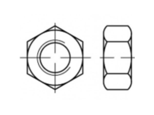 TOOLCRAFT TO-5453553 Sekskantmøtrikker M16 100 stk