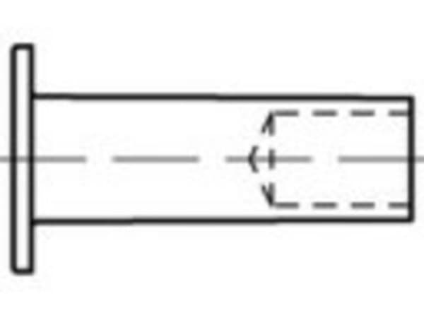 TOOLCRAFT TO-5454318 Hule rørnitter 8 mm 100 stk