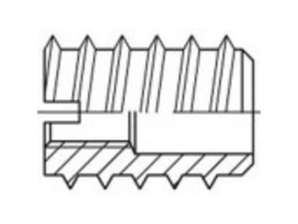 TOOLCRAFT TO-5454576 Gevindindsatser M8 DIN 7965 Messing 100 stk