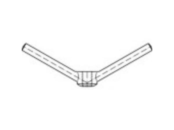 TOOLCRAFT TO-5454786 Fingermøtrikker M20 DIN 80701 Messing 1 stk