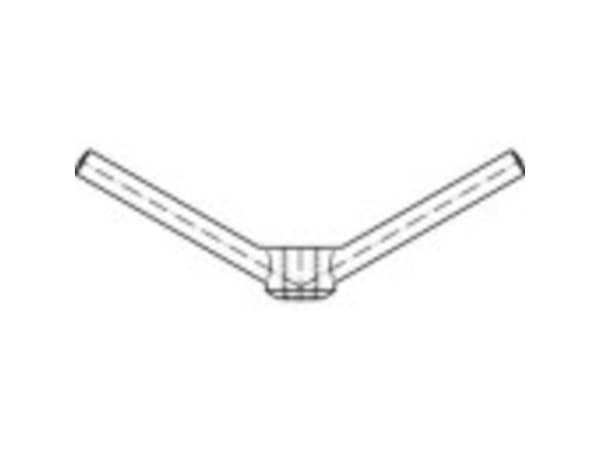 TOOLCRAFT TO-5454789 Fingermøtrikker M24 DIN 80701 Messing 1 stk