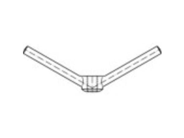 TOOLCRAFT TO-5454789 Fingermøtrikker M24 DIN 80701 Messing 1 stk