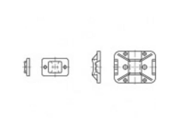 TOOLCRAFT Fästuttag TO-5454858 100 st