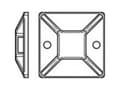 Miniatyrbilde 2 av 2: TOOLCRAFT Fastgørelsessokkel TO-5454873 Hvid 100 stk