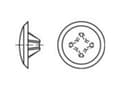 Miniatyrbilde 2 av 2: TOOLCRAFT Dekorationskapper Plastic TO-5454951 1000 stk