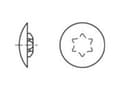 Miniatyrbilde 2 av 2: TOOLCRAFT Dekorationskapper Plastic TO-5454957 1000 stk
