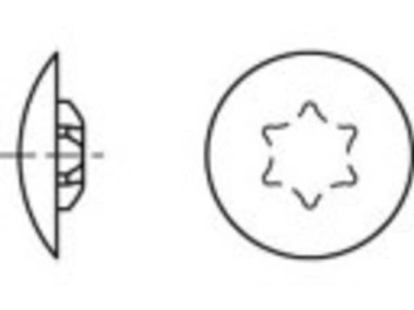 TOOLCRAFT Dekorationskapper Plastic TO-5454990 1000 stk