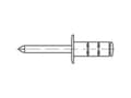 Miniatyrbilde 2 av 2: TOOLCRAFT TO-5455212 Åben blindnitte 4 mm 500 stk