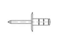 Miniatyrbilde 2 av 2: TOOLCRAFT TO-5455251 Åben blindnitte 4.8 mm 250 stk