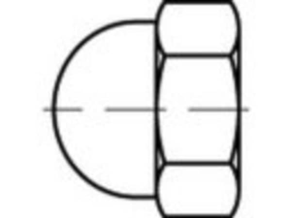 TOOLCRAFT Dekorativa lock Plast TO-5455395 50 st