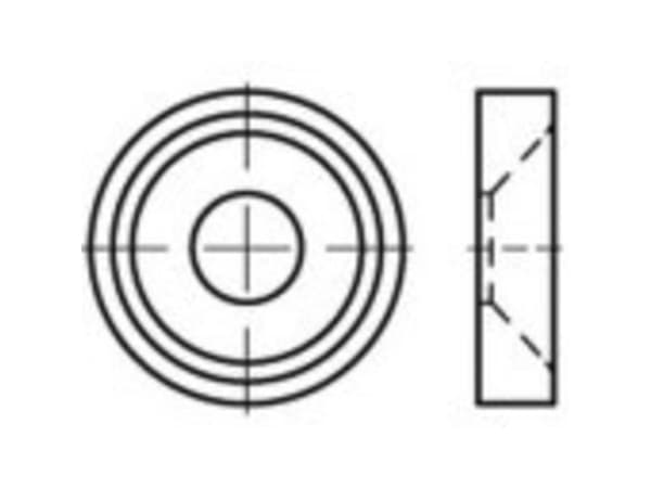 Rosetskiver 8 mm 88499 100 kpl TOOLCRAFT TO-5455482