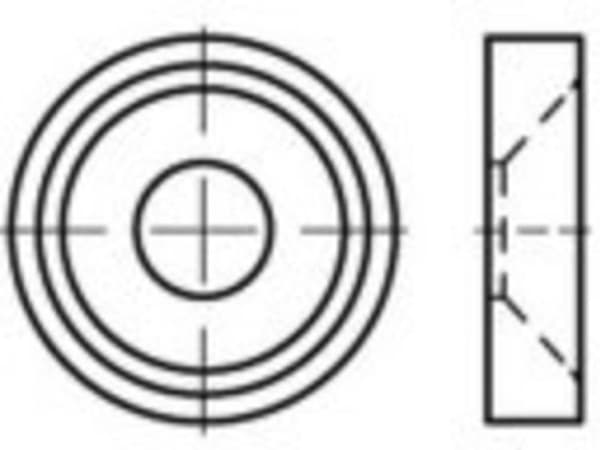 Rosetskiver 8 mm 88499 100 kpl TOOLCRAFT TO-5455482