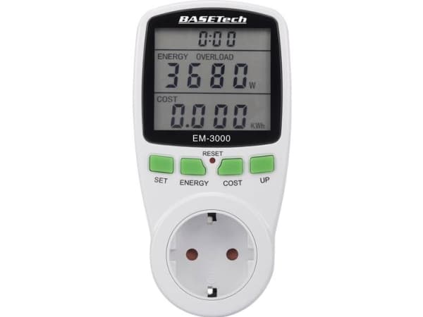 Basetech EM-3000 energiakustannusmittari Kustannusennuste (BT-1611632)