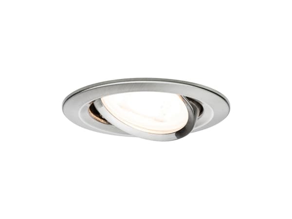 Paulmann 934.64, 1 ampuller, LED, GU10, 2700 K, 460 lm, IP23 Metallisk