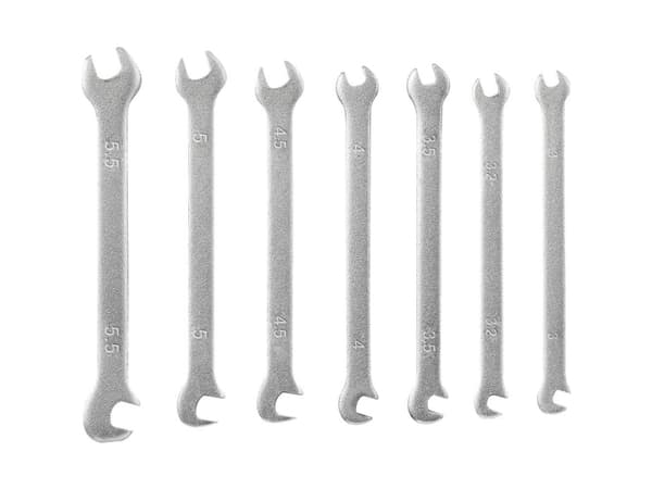 TOOLCRAFT TO-4985421 Skruenøgle-sæt 7 dele Nøglebredde (metrisk) (kun til del) 3 - 5.5 mm