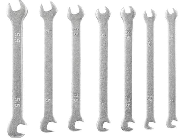 TOOLCRAFT TO-4985421 Skruenøgle-sæt 7 dele Nøglebredde (metrisk) (kun til del) 3 - 5.5 mm