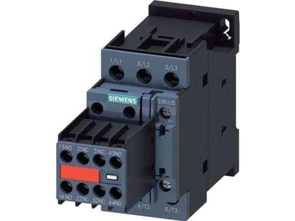Siemens 3RT2027-1CL24-3MA0 Contactor 3 x brytare 690 V/AC 1 st