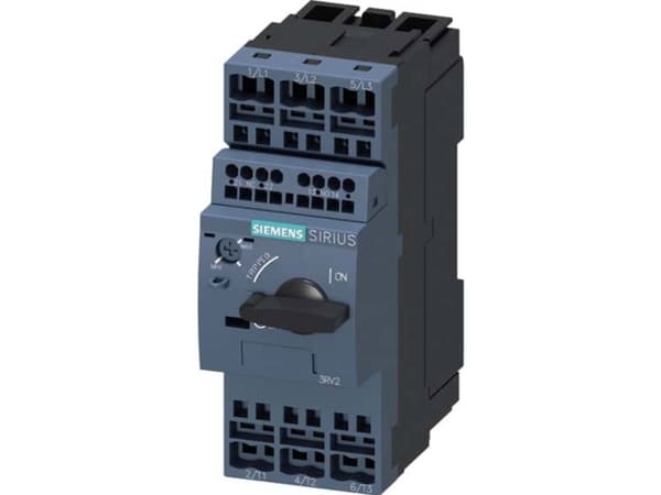 Siemens 3RV2021-4NA25 Strömbrytare 1 st Inställningsområde (ström): 23 - 28 A Kopplingsspänning (max.): 690 V/AC (B x H x D) 45 x 119 x 97 mm