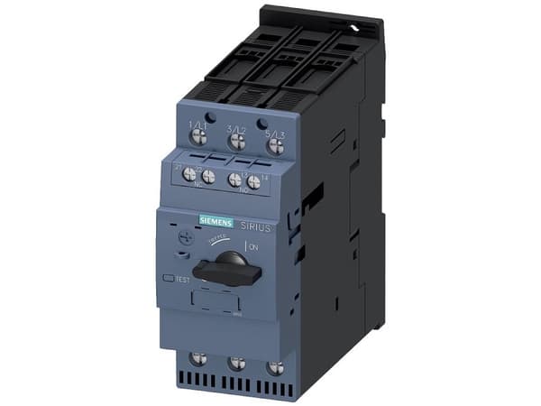 Siemens 3RV2032-4PA15 Strömbrytare 1 st Inställningsområde (ström): 28 - 36 A Kopplingsspänning (max.): 690 V/AC (B x H x D) 55 x 140 x 149 mm