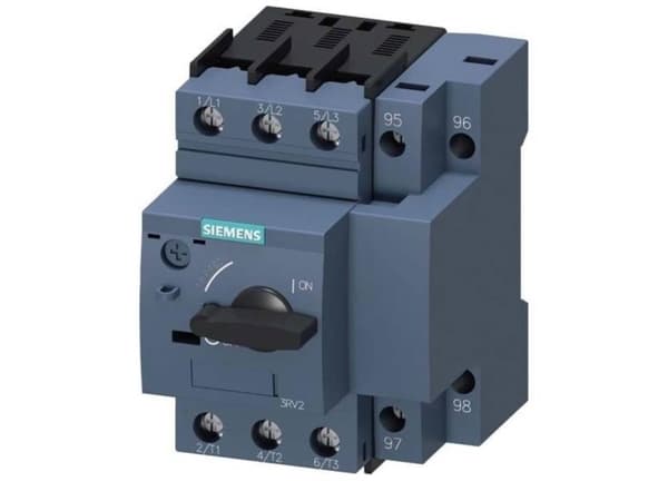 Siemens 3RV2121-4DA10 Strömbrytare 1 st Inställningsområde (ström): 18 - 25 A Kopplingsspänning (max.): 690 V/AC (B x H x D) 65 x 97 x 97 mm