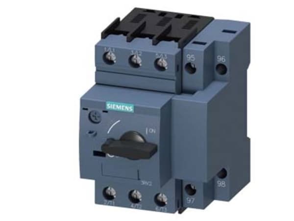 Siemens 3RV2121-4DA10 Strömbrytare 1 st Inställningsområde (ström): 18 - 25 A Kopplingsspänning (max.): 690 V/AC (B x H x D) 65 x 97 x 97 mm