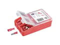 Miniatyrbild 2 av 3: TRU COMPONENTS Klemmeforbindelsesstykker-sortiment 0.5 mm² 1.5 mm² Rød 140 stk Helisoleret