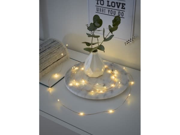 Konstsmide Light set, Ljusdekoration, slinga, Koppar, Metall, Plast, Polyvinylklorid (PVC), IP20, 20 lamp(or), LED