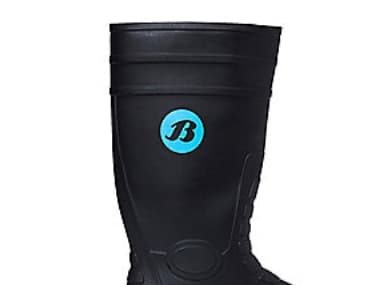 Let og slidstærk PVC gummistøvle fra Bata med sikkerhed. Str. 44