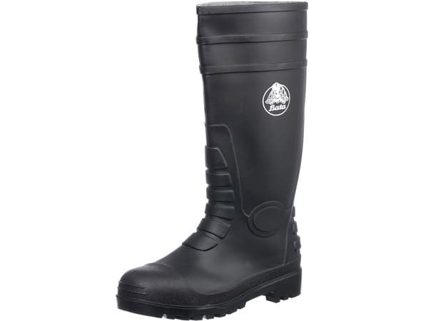 Let og slidstærk PVC gummistøvle fra Bata med sikkerhed. Str. 44