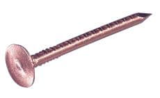 Søm riflet 2,8x40mm kobber - i kasser af 1.000 stk anvendes bl.a. til skifer