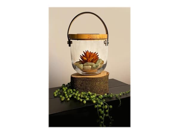 Lumix Deco Glass Basic - Dekorasjonslampe - LED - varmt hvitt lys - soldrevet
