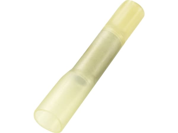TRU COMPONENTS 739142 Crimpkonnektor Med krympeslange 4 mm² Helisoleret Gul 30 stk