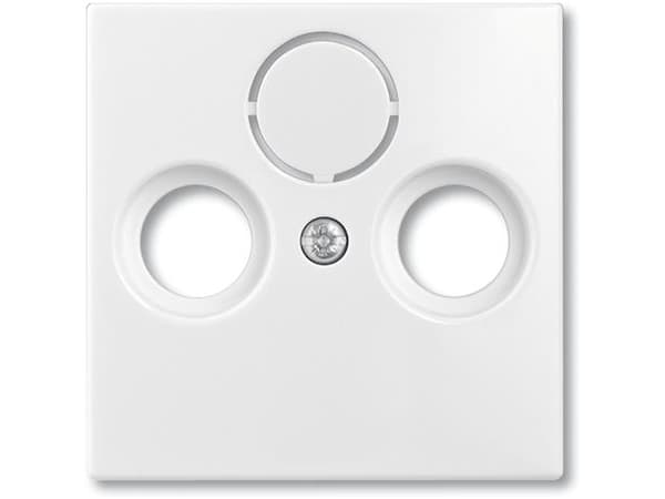 ABB-basic55 Antennuttagskåpa, vit blank, 1 modul
