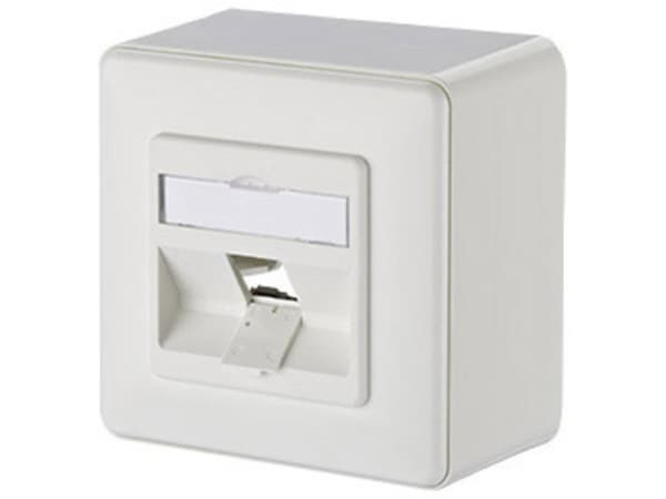 METZ CONNECT 130B10D10002-E, RJ-45, 1 moduuli(a), Valkoinen, 85 mm, 43 mm, 85 mm