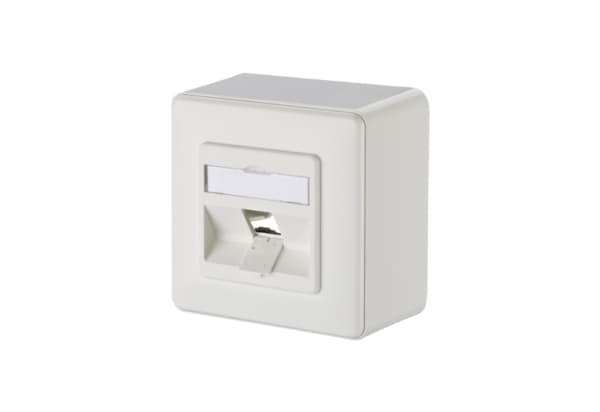 METZ CONNECT 130B10D10002-E, RJ-45, 1 moduuli(a), Valkoinen, 85 mm, 43 mm, 85 mm
