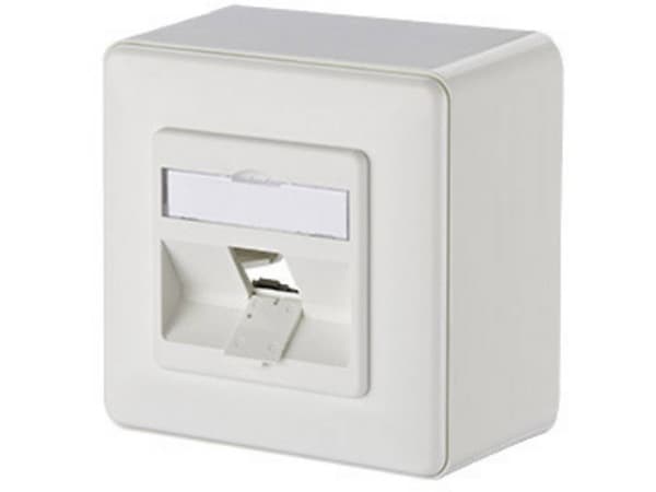 METZ CONNECT 130B20D10002KE, 1 modul/-er, Vit, 85 mm, 85 mm, 35 mm