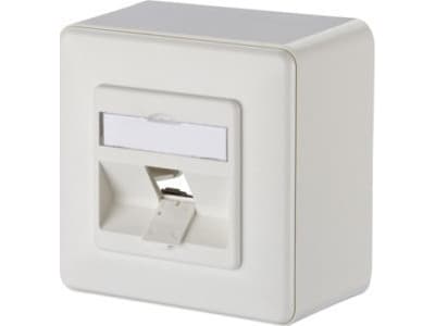 METZ CONNECT 130B20D10002KE, 1 modul/-er, Vit, 85 mm, 85 mm, 35 mm