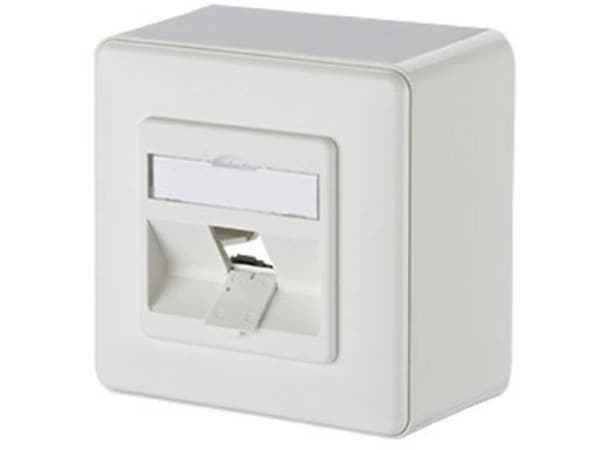 METZ CONNECT 130B20D10002KE, 1 modul/-er, Vit, 85 mm, 85 mm, 35 mm