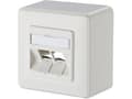 Miniatyrbild 4 av 5: METZ CONNECT 130B20D20002KE, 2 x RJ-45, Vit