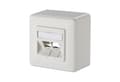 Miniatyrbild 1 av 5: METZ CONNECT 130B20D20002KE, 2 x RJ-45, Vit